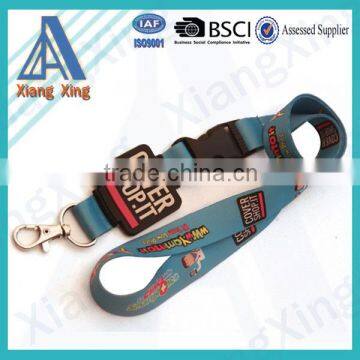 Customized lanyard with customzied rubber