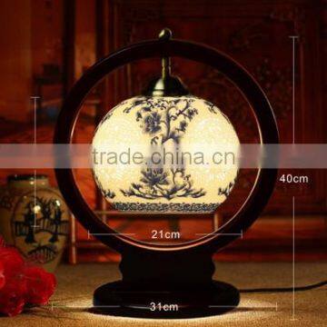 Vintage Industry Loft Style Iron Table Light Desk Lamp Porcelain For Bedroom Wedding Gift photo-5