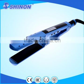 LED 6 temperature control hair straightener anion hair straightener