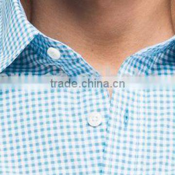 Men's Casual Business Korea European Cotton Plaid Shirt photo-3