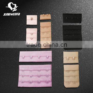 Nylon or polyester bra hook and eye tape