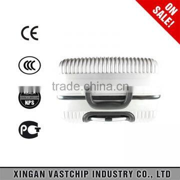 2016 Newest Sales Premium Silver Hard Case Kids Trolley Bags With Cosmetic Luggage photo-3