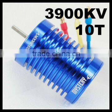 Fire Dragon 3 Chase 2 Poles 10T 3900KV 3650M 3G2P Sensorless Brushless Motor For 1/10 1/12 RC Car