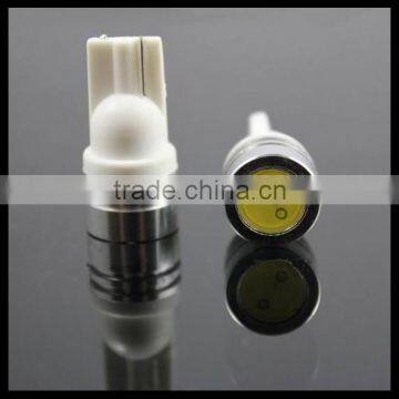 High power T10/194/168/2825/W5W 1W White SMD 1 LED Wedge/Side Marker/License Light Bulbs