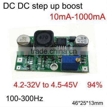 4.2-32V to adjustable output 4.5-45V stabilizing voltage adjustable 10mA-1000mA constant current converter