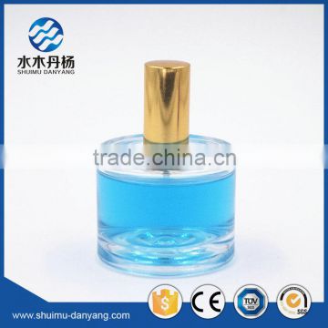 Luxury 60ml round clear empty glass perfume bottle