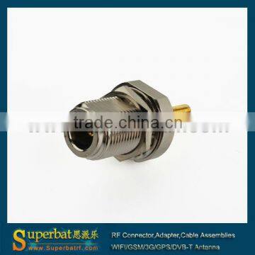 N Jack bulkhead straight connector for fiber-glass antenna