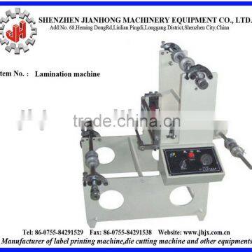 Lamination machinery for adhesive label