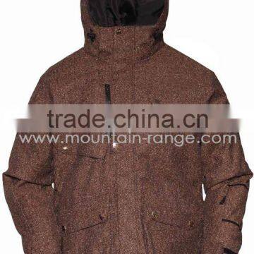 fur hooded ski jacket for men 10000mm(WM9311C)