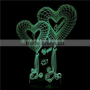 New products 2016 innovative product for homes 3d illusion night light