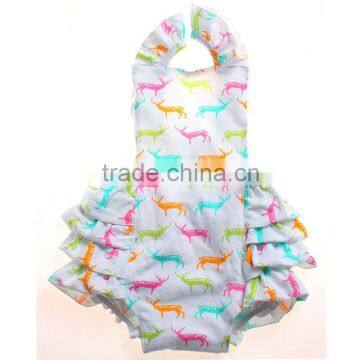 wholesale baby girls chevron clothing sets with ruffle baby girl colorful clothing sets