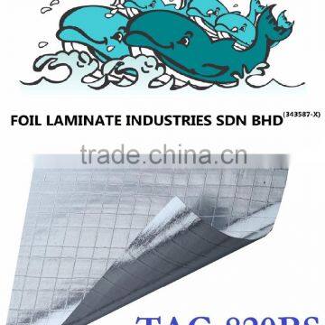 2 way fire retardant aluminum Foil Scrim Kraft for insulation reinforced with glass fiber scrim