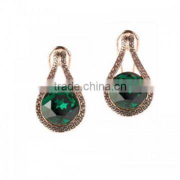 Dubai Fashion Earring Zircon Wholesale Clip On Earrings