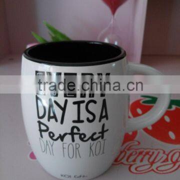 New Creative Promotional 400 ml Glazed Barrel Ceramic Coffee Mug With Different Logo photo-3