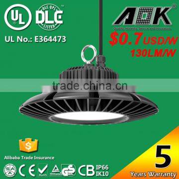 UL DLC 100W 120W 150W 200W 400W Warehouse Lighting Led High Bay with 8 Years Warranty                        
                                                                                Supplier's Choice