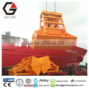 single rope wireless remote control grab bucket for deck crane