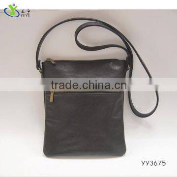 Lady fashion flat handbag PU Crossbody bag
