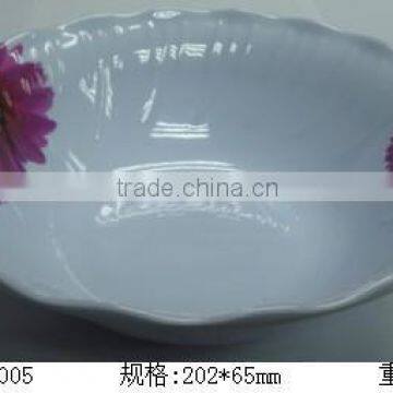 Melamine nice design flower shaped soup bowl