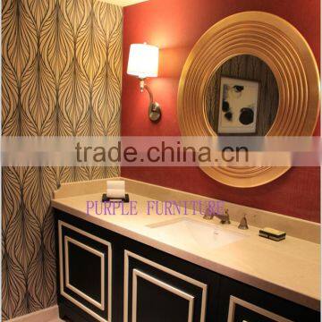 hotel round metal wall decoration hotel project ,toilet room project