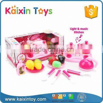 10261798 2016 Hot Sale Girls Pink Educational Cooking Set Toy photo-3