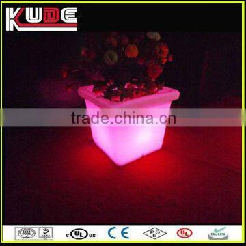 Hot sale colorful LED luminous flower pot/led lighted planter pots