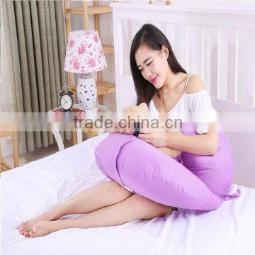 Purple Fiber Pillow Cotton Baby Nursing Pillow Feeding Pillow