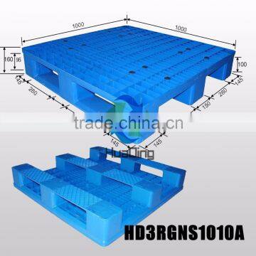 Cheap price heavy duty HDPE new plastic pallet for racking 1000x1000mm