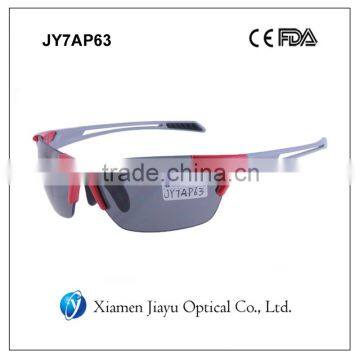 Adjustable nose piece rimless sports sunglasses