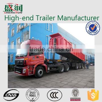 hydraulic tipper box trailer truck for sale