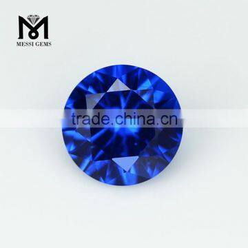 Wuzhou Small Size Factory Price Wholesale Diamond Cut Blue Nano Gemstone