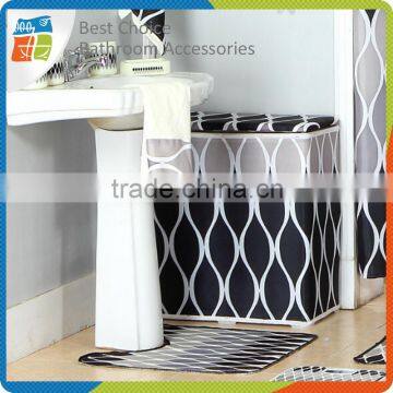 Polyester Grey Laundry Basket