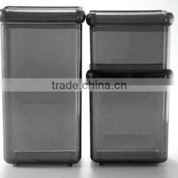 PS Square three piece set food storage box/canister