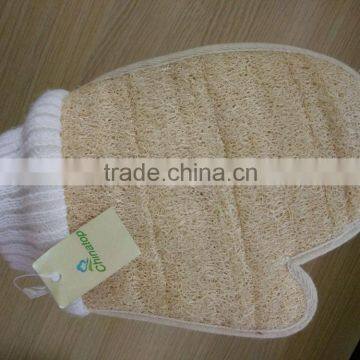 2016 New paoduct Double side material loofah bath glove