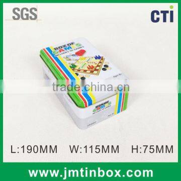 white color rectangular tin box
