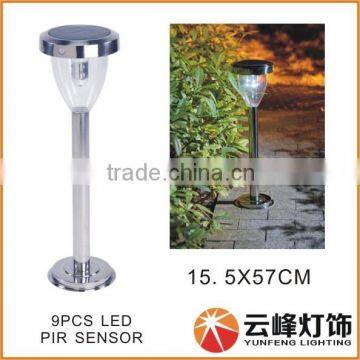 Hight LUMEN Stainless Steel Solar Wall Top Light With PIR Sensor Solar Garden Light Solar Fence Light photo-6