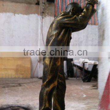 fiberglass indoor life size human statue