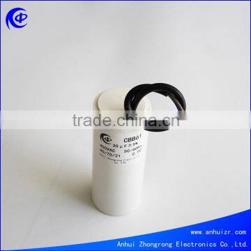 CBB60 Polypropylene Film Capacitors AC Motor Capacitor