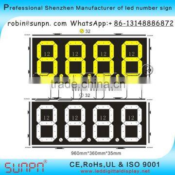 Australia Led Digital Gas Price Display 8.8.8.8 (12inch ) R/W/Y/W/B Color photo-2