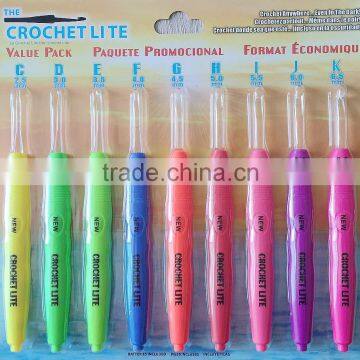 New Crochet Lite Crochet Hooks Full Set Sizes C Through K With LED Light