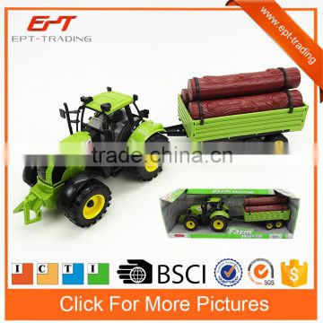 Plastic friction toy car farm truck for kids