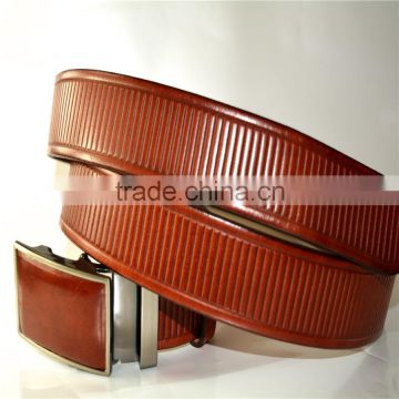 Hot sell high quality fashion cowhide leather with good alloy buckle belt