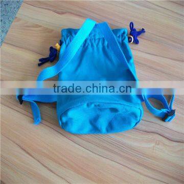 Canvas Customized New Design drawstring canvas backpack with China knots