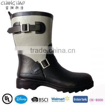 2015 NEW STYLE HALF WOMEN WELLIES WITH SILVER BUCKLE