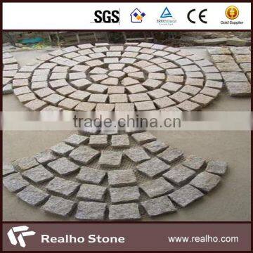 natural stone round curved paving stone for driveway/garden/walkway