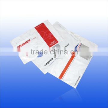 Permanent adhesive plastic envelope bag