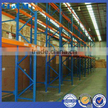 Storage solution of double deep pallet racking system