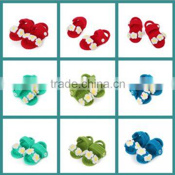 New Design Shoes Crochet Baby Girls Shoes Fancy Crochet Shoes photo-2