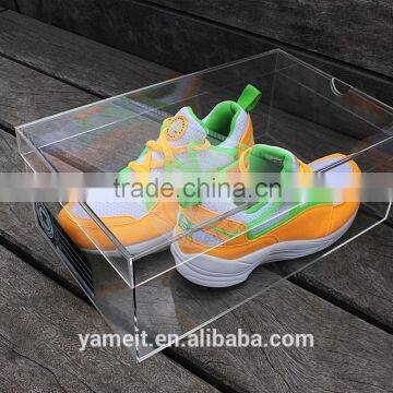 luxury clear elegant stoerage acrylic sneaker box manufacturer
