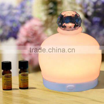 Newest Polystone USB/Battery-powered Fan Aromatherapy Diffuser,Mini Oil Diffuser,Portable Oil Dispenser W/7-color-change Light photo-3