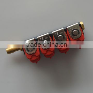 3 cyl gas fuel rail injector/lpg cng injector